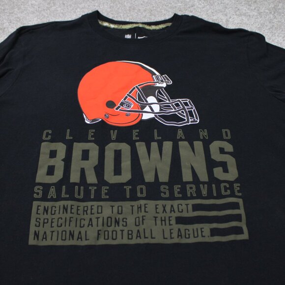 Nike Cleveland Browns Shirt Mens XL Black Salute to Service On Field Apparel L/S - Picture 4 of 16